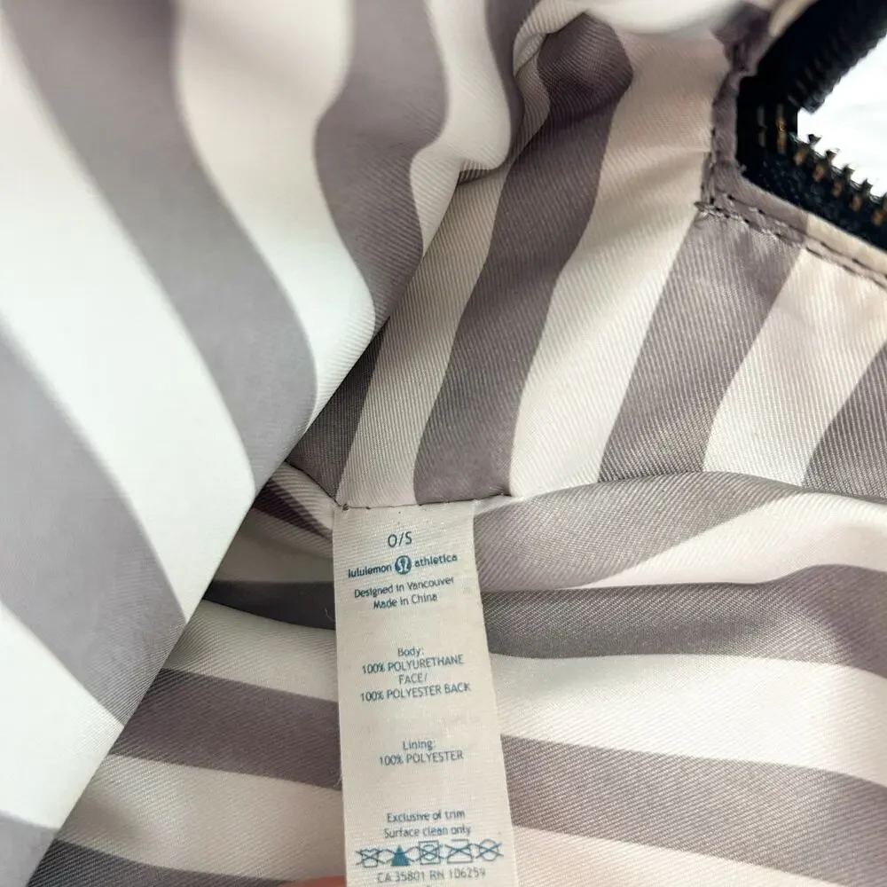 Lululemon Sweat Once A Day Black Gym Duffel Bag Yoga Travel Tote